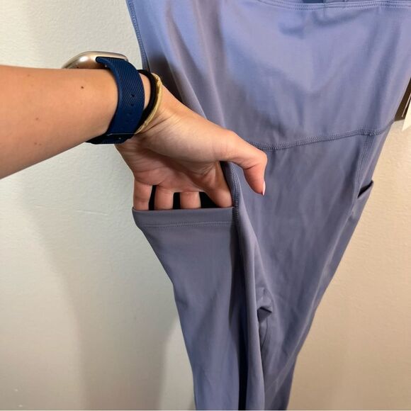 ✨ Blogilates Women's Peekaboo Onesie Flare Active Jumpsuit ~ Troposhere XS NWT - Picture 5 of 12